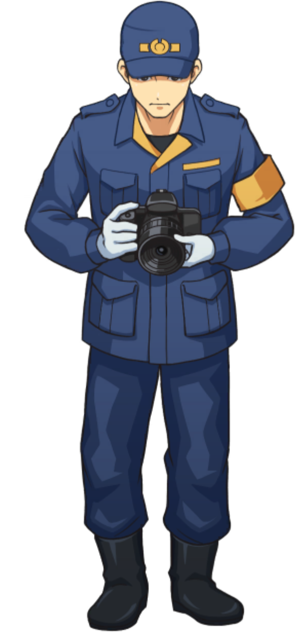 Taking Photos (Down) - Ace Attorney Investigations Collection