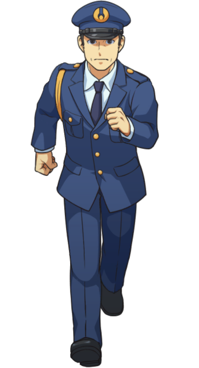 Regular Officer Running (Down) - Ace Attorney Investigations Collection