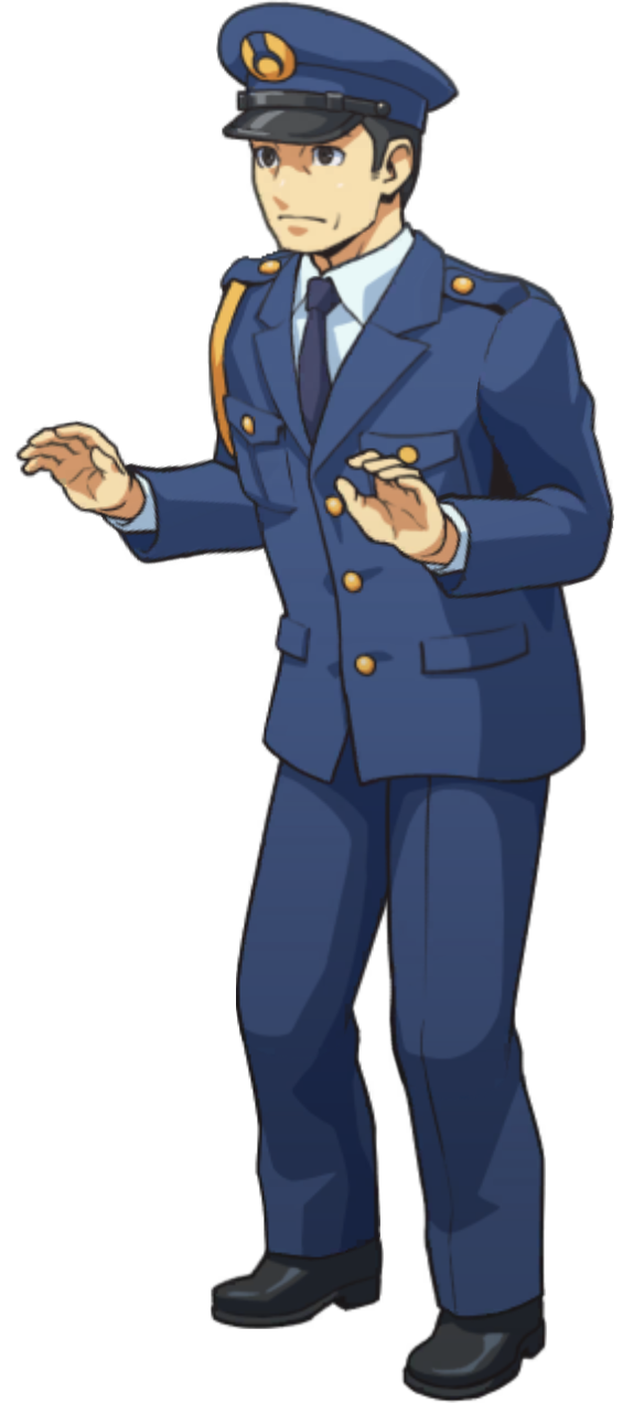 Regular Officer De-escalating - Ace Attorney Investigations Collection