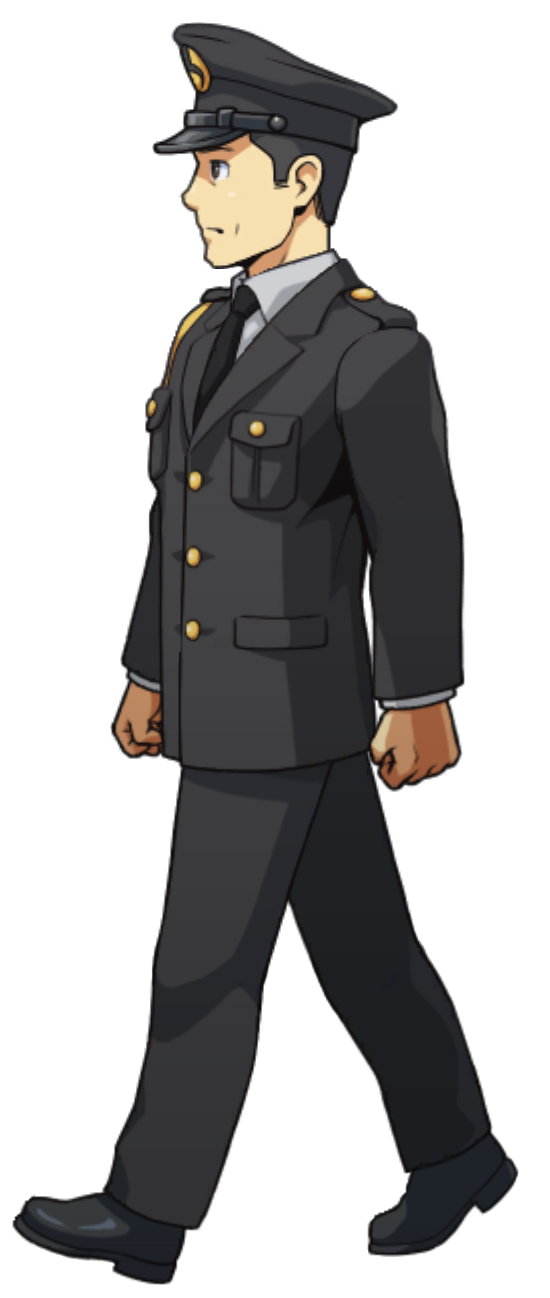 Subordinate Walking (Left) - Ace Attorney Investigations Collection