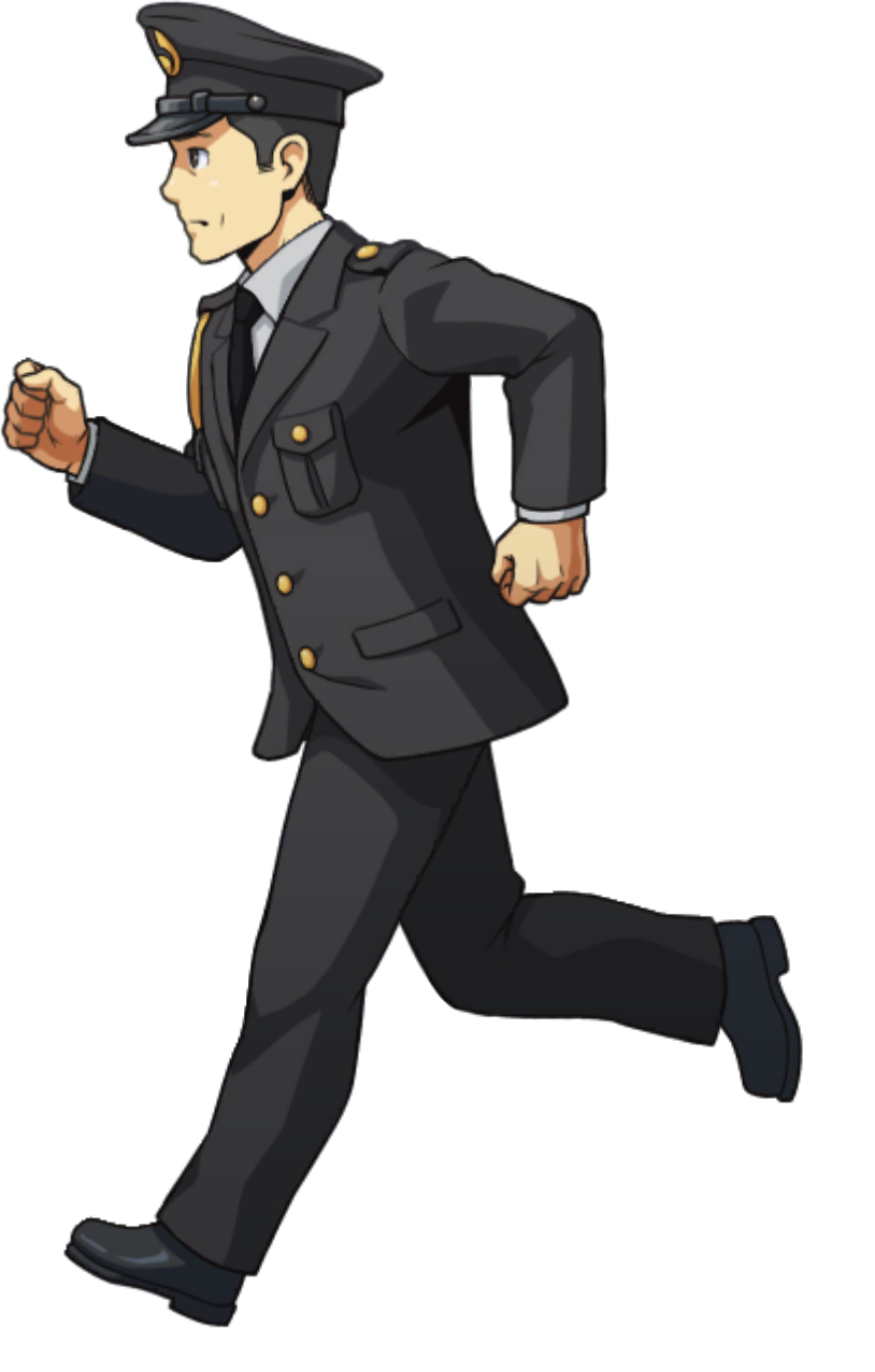 Subordinate Running (Left) - Ace Attorney Investigations Collection