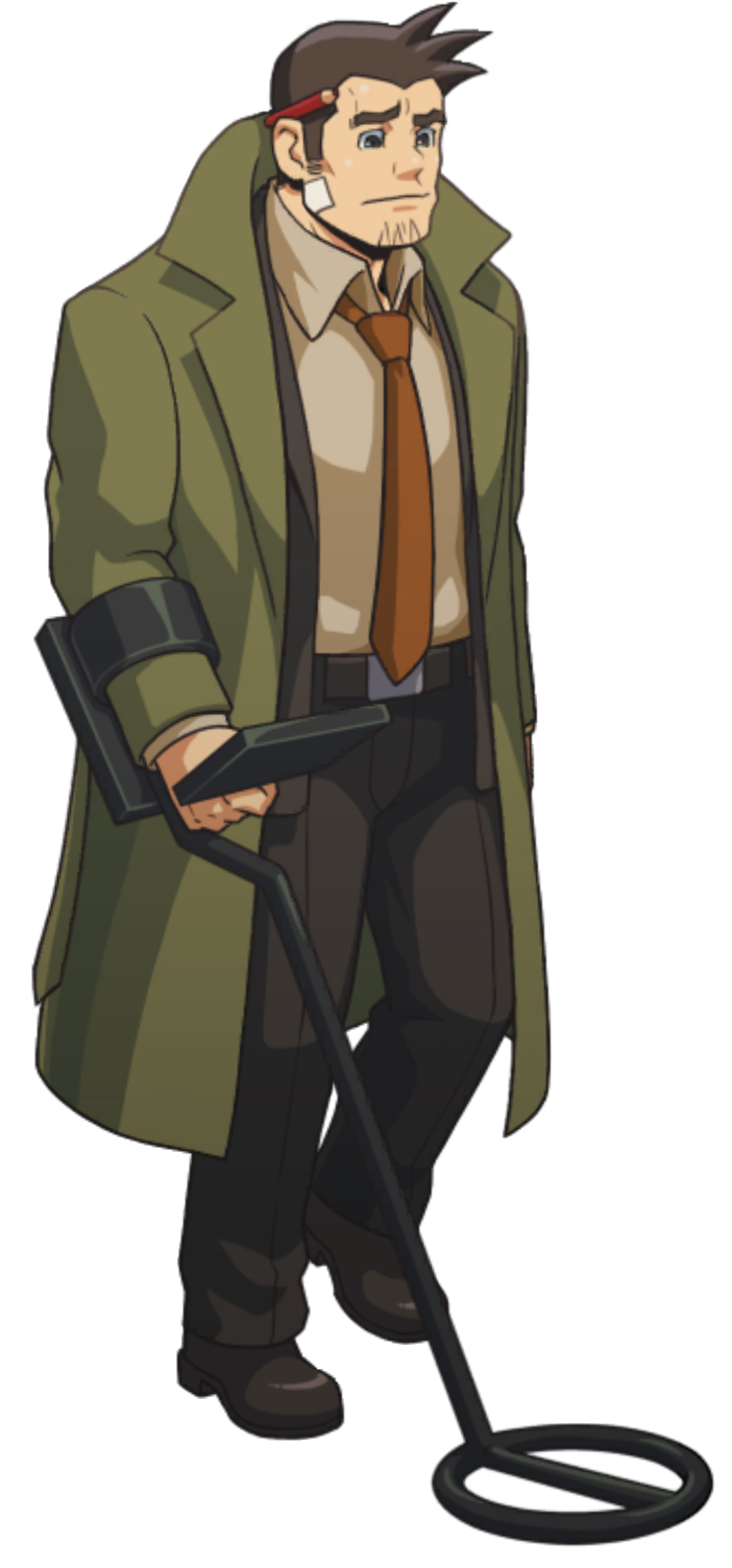 Walking (with Metal Detector, Southeast) - Ace Attorney Investigations Collection