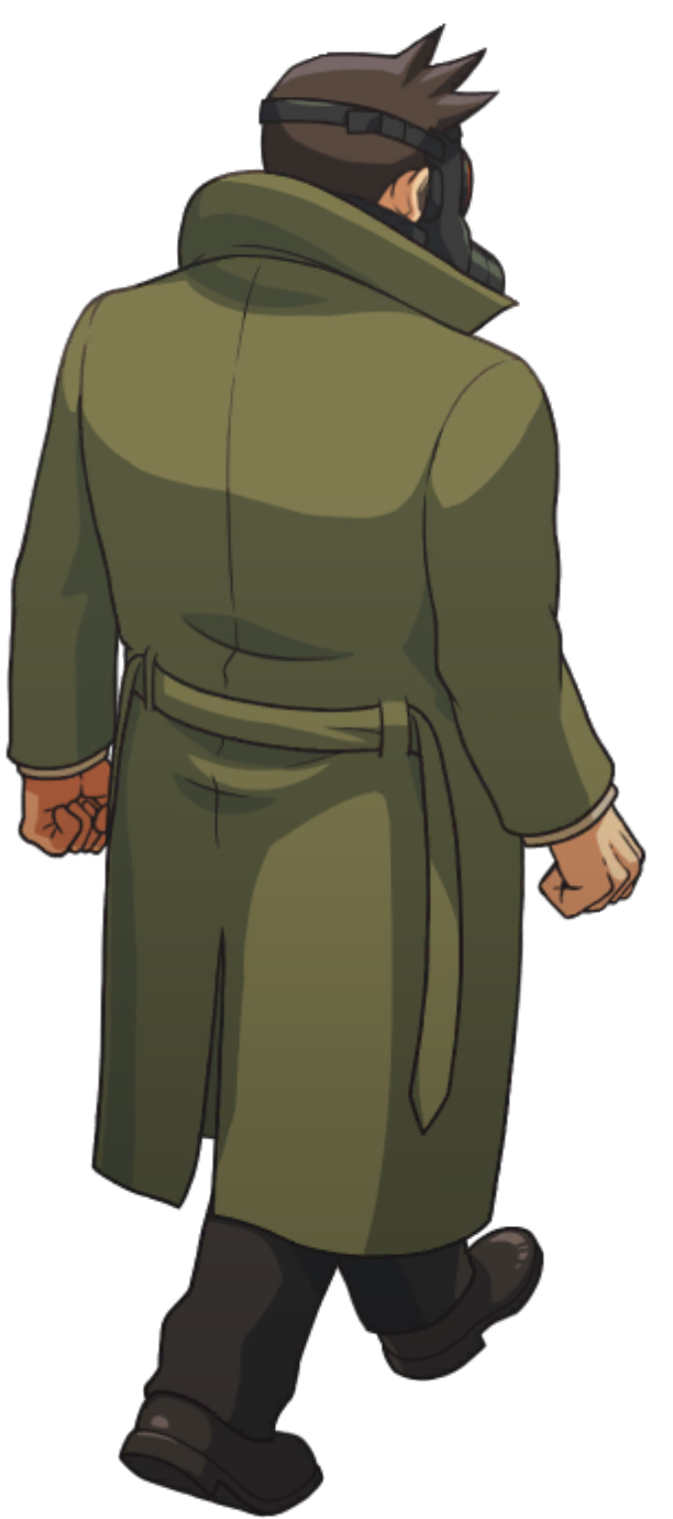Walking (with Gas Mask, Northeast) - Ace Attorney Investigations Collection