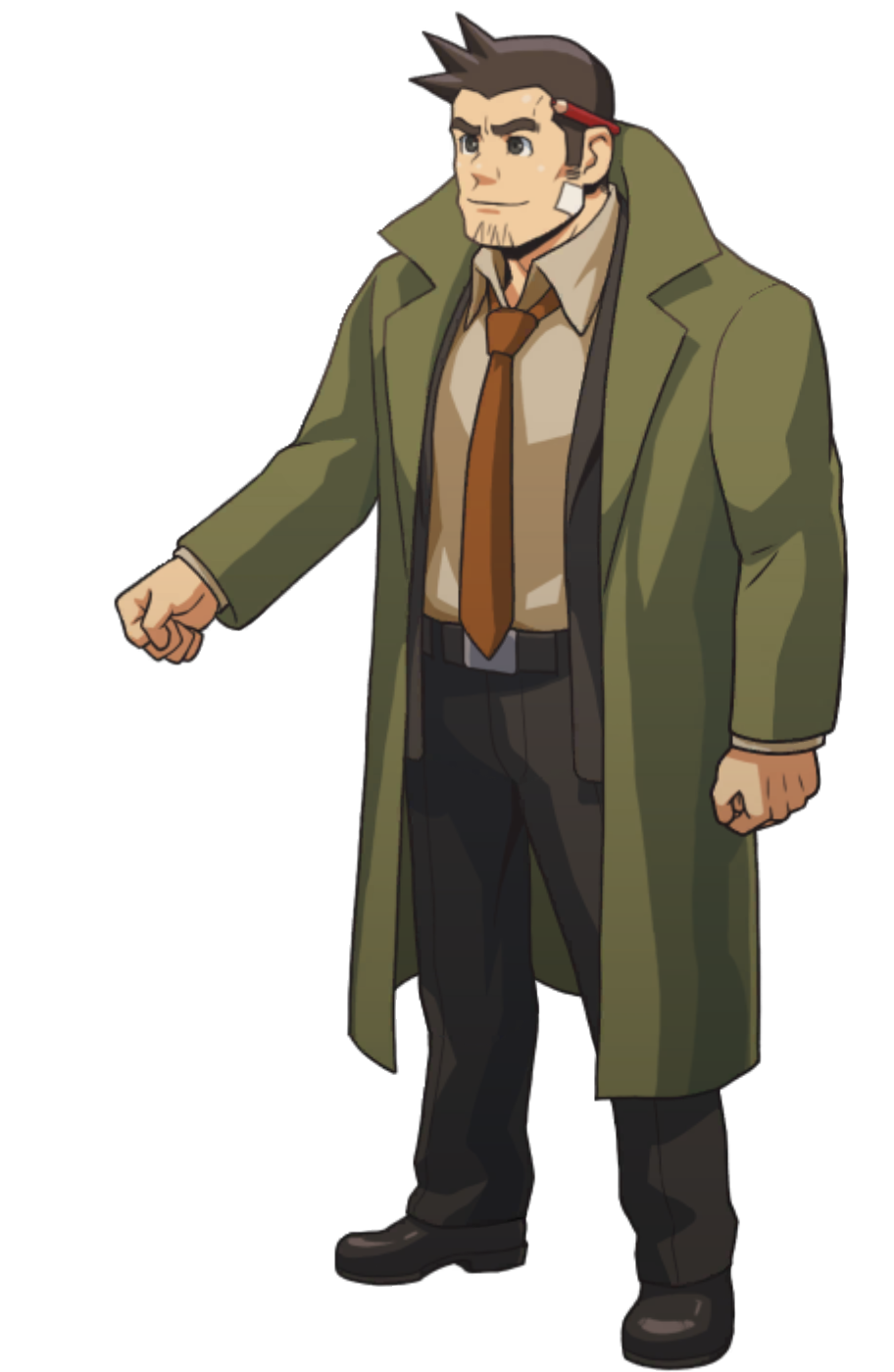 Pounding Chest (Left) - Ace Attorney Investigations Collection