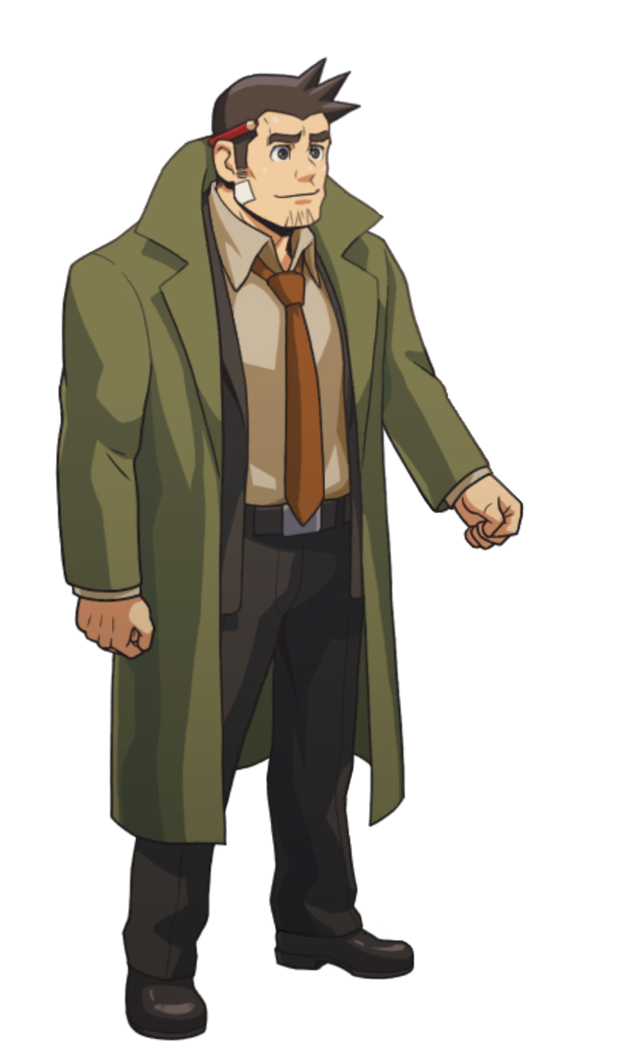 Flexing Bicep (Right) - Ace Attorney Investigations Collection