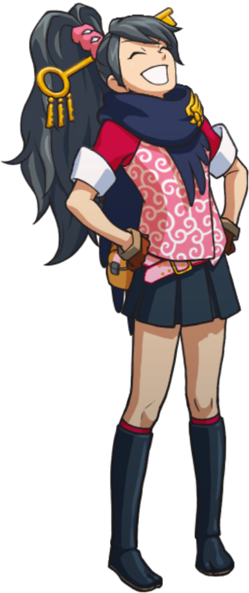 Laughing Loudly (Right) - Ace Attorney Investigations Collection