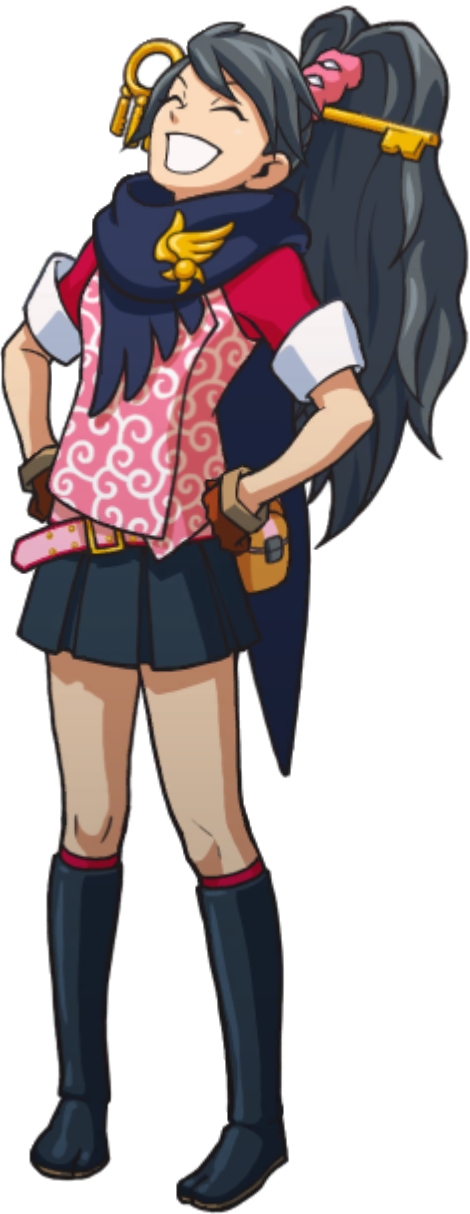 Laughing Loudly (Left) - Ace Attorney Investigations Collection