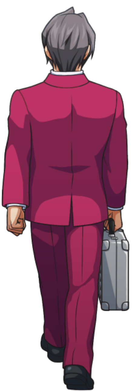 Walking with Briefcase (Up) - Ace Attorney Investigations Collection