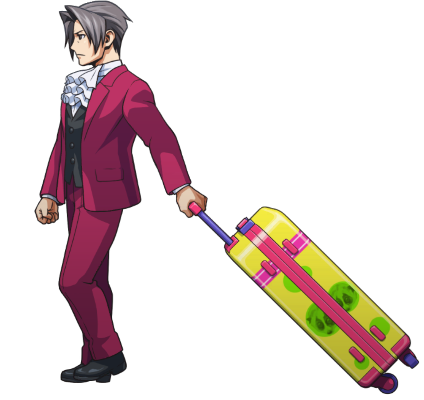 Walking with Suitcase (Left) - Ace Attorney Investigations Collection