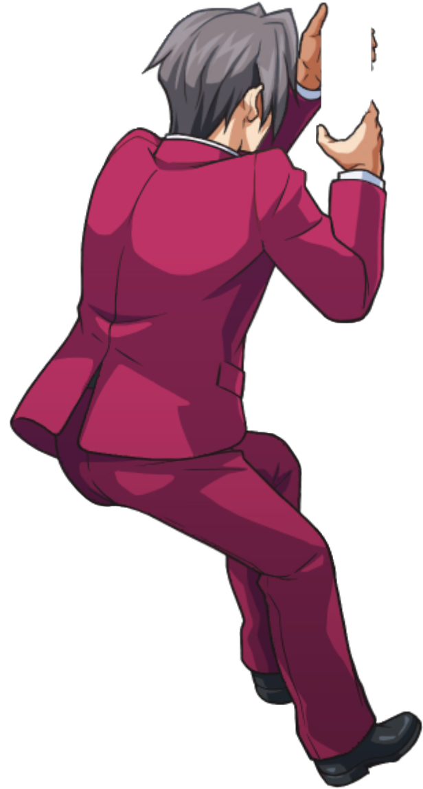 Sliding Down Pole - Ace Attorney Investigations Collection