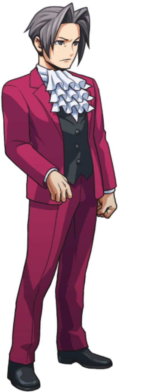 Questioning (Start of Animation, Right) - Ace Attorney Investigations Collection