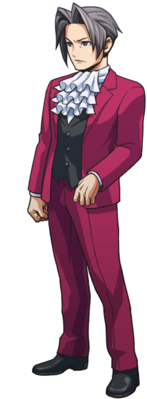 Questioning (Start of Animation, Left) - Ace Attorney Investigations Collection