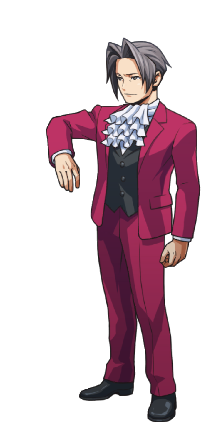 Bowing [1] (Left) - Ace Attorney Investigations Collection