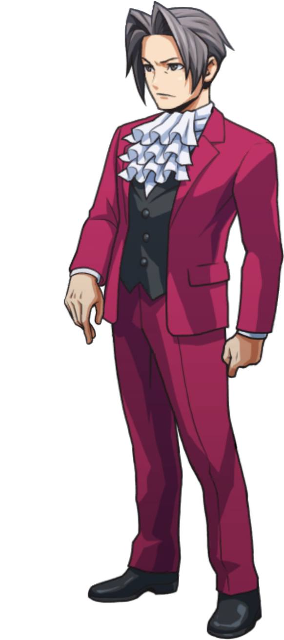 Picking Up Phone (Left) - Ace Attorney Investigations Collection