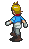 Walking (north-west) - Mega Man Battle Network 5
