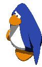 Old Blue - Walk - Left - Club Penguin