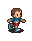Kid 1, walking (down) - Mega Man Battle Network 5