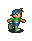 Kid 3, walking (up) - Mega Man Battle Network 5