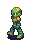 Navi 1, walking (south-west) - Mega Man Battle Network 5