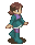 Walking (Ms. Mari, south-east) - Mega Man Battle Network