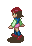 Walking (north-west) - Mega Man Battle Network