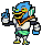 Berdly Pointing Up - Deltarune