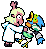 Noelle Choking Berdly - Deltarune