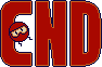 "END" Text - Dig Dug
