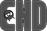 "END" Text - Dig Dug