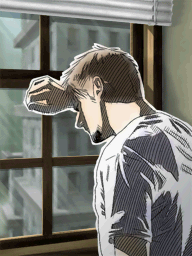 (2) 2. Kyle peering through the window, day - Last Window: The Secret of Cape West