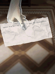 (7). Mrs. Patrice reveals a threat letter - Last Window: The Secret of Cape West