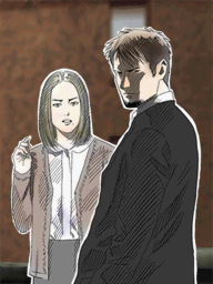 (3) L. Kyle and Marie turn around - Last Window: The Secret of Cape West