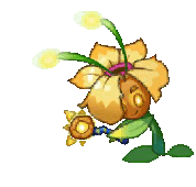 Watered - Solar Honeysuckle- Back - Plants vs. Zombies 2