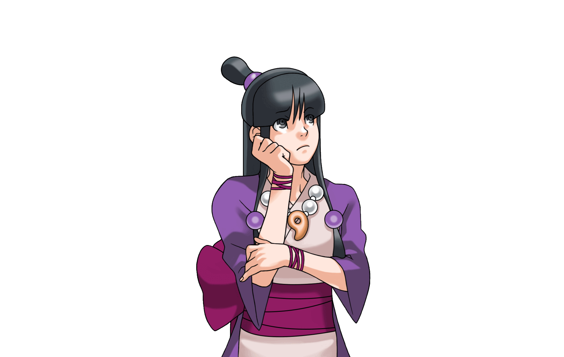 Maya Fey (Thinking) - Phoenix Wright: Ace Attorney Trilogy