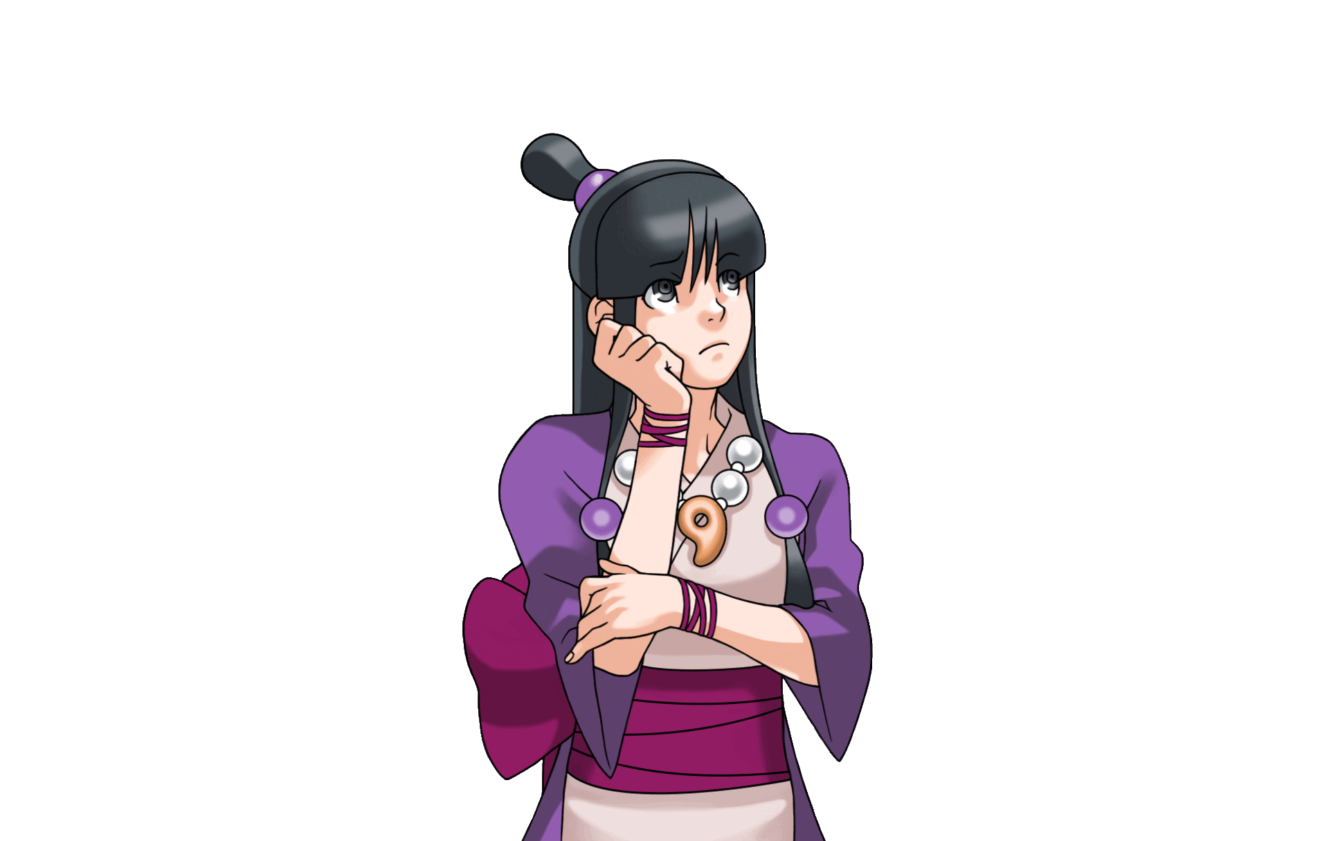 Maya Fey (Thinking, Talking) - Phoenix Wright: Ace Attorney Trilogy