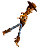 Woody stands on the edge of the surface - Toy Story