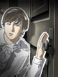 3. Charles is trying to pick Room 306's lock - Last Window: The Secret of Cape West