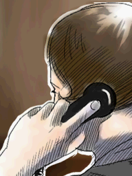 15. Rosa talking on the phone - Hotel Dusk: Room 215