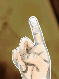 9. Putting white powder on the finger - Hotel Dusk: Room 215
