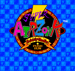 Title Screen (US) - Super Air Zonk: Rockabilly-Paradise