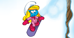 Smurfy Snowboard