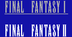 Final Fantasy I-II (JPN)