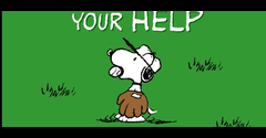 Snoopy.com "Thanks For Your Help" E-Card