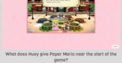 Paper Mario: Color Splash Trivia Quiz