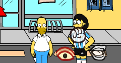 Homer Simpson Saw Game