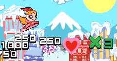 Powerpuff Girls Snowboarding