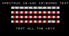 Sinclair ZX Spectrum Test Program