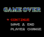 Game Over Screen