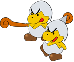 Jr. Troopa (Magic Rod, Paper Mario-Style)