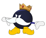 Big Bob-omb (Paper Mario-Style)